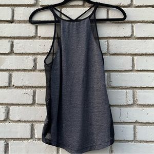 Lululemon Run Off Route Tank Top in Gray & Black - Size Small